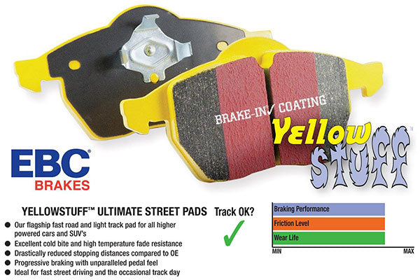 EBC For AP Racing 13 Inch AE86 Kit Yellowstuff Front Brake Pads DP4008R - Group-D
