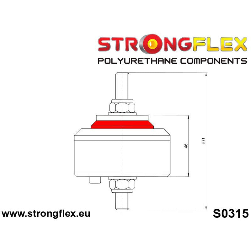 Strongflex Engine Mounts BMW E21 E30 E12 PAIR