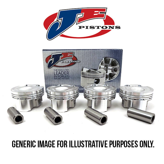 JE-Pistons Kit Mitsubishi Evo10 4B11T 86.50mm 9.0:1 Asym.-1