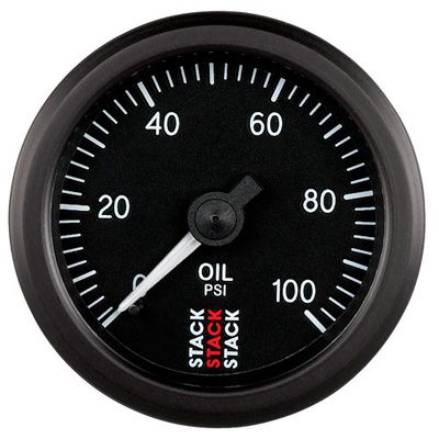 Stack Oil Pressure Gauge - Mechanical