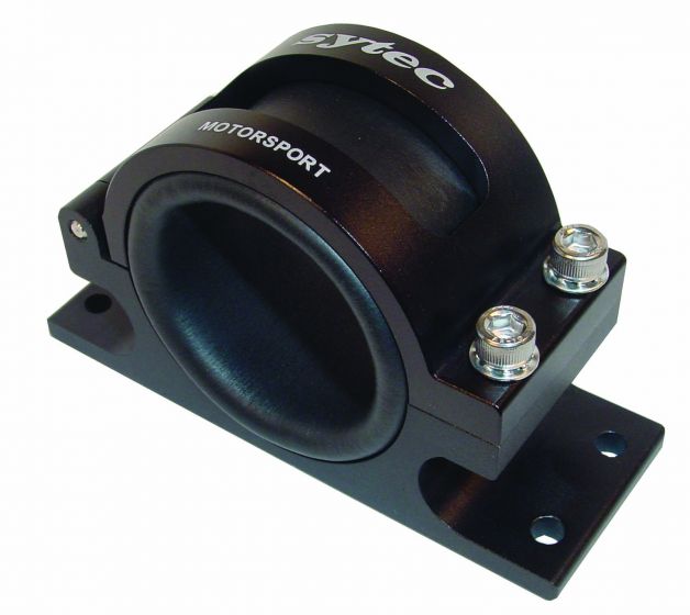 Sytec Motorsport Fuel Pump/Filter Bracket (Black) inc Std Sleeve-1
